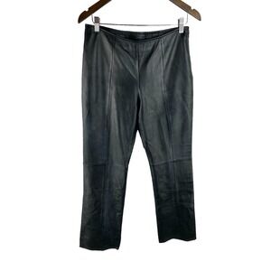 VS2 by Vakko Vtg Womens 8 (Fits 29x31) 100% Leather Side Zip Pants Biker‎